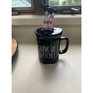 Rae Dunn HALLOWEEN - "DRINK UP WITCHES" Topper Mug
